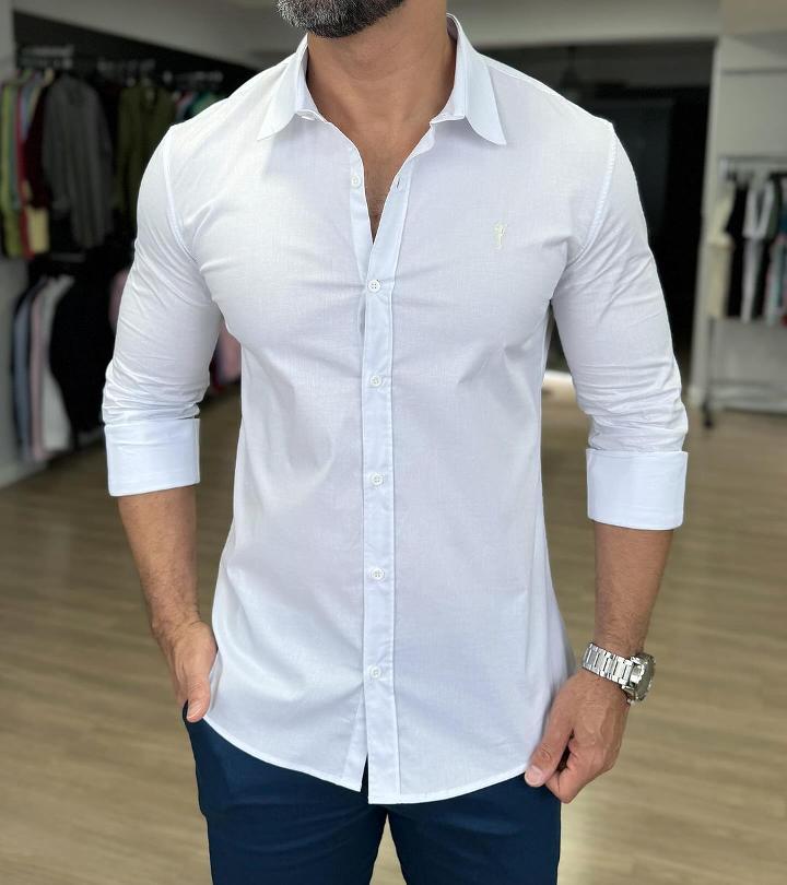 Men's Street Casual Long Shirt