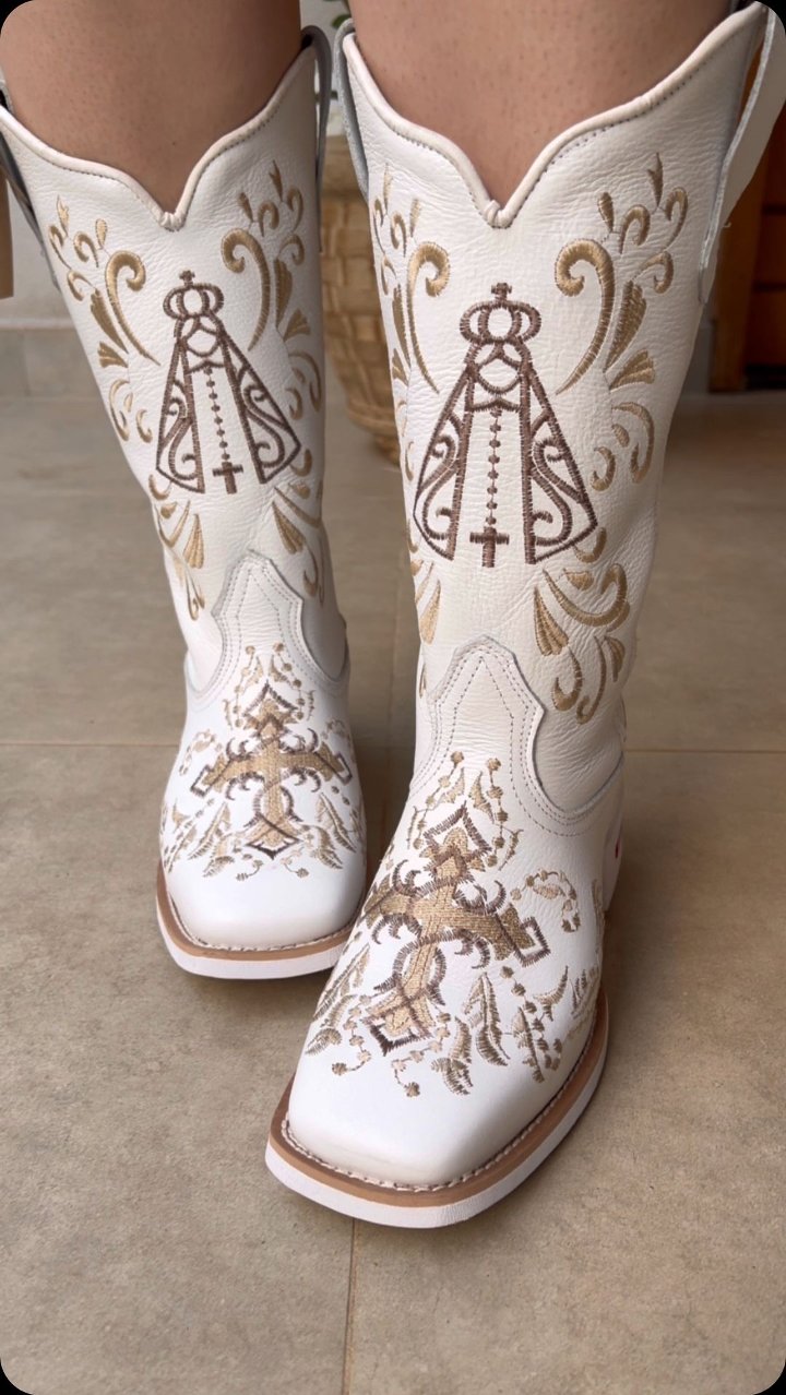 Women's Western Cowboy Embroidered Tall Cowboy Boots