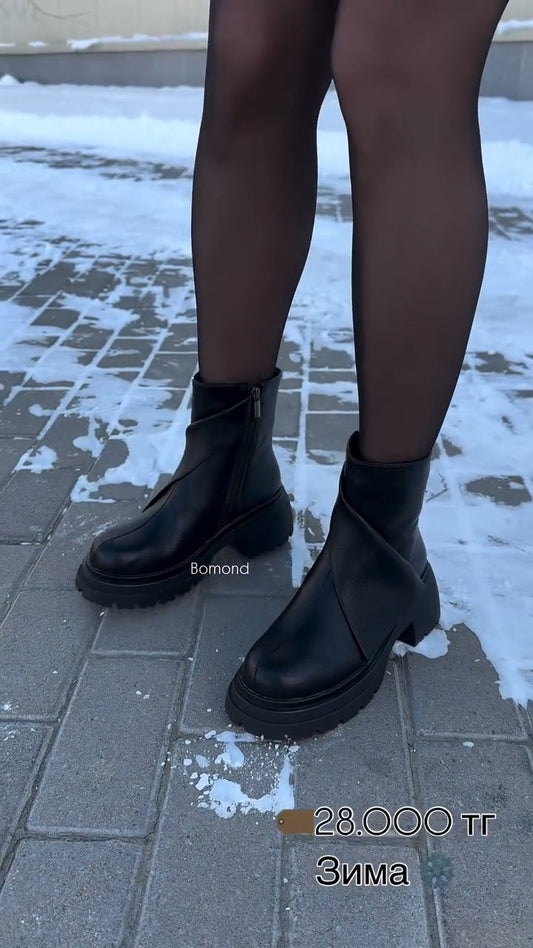 Winter Trend Thick Bottom Side Zipper Cotton Boots