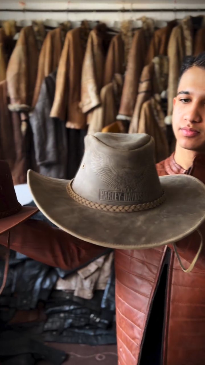 Genuine Leather Handmade Homemade Cowboy Hat