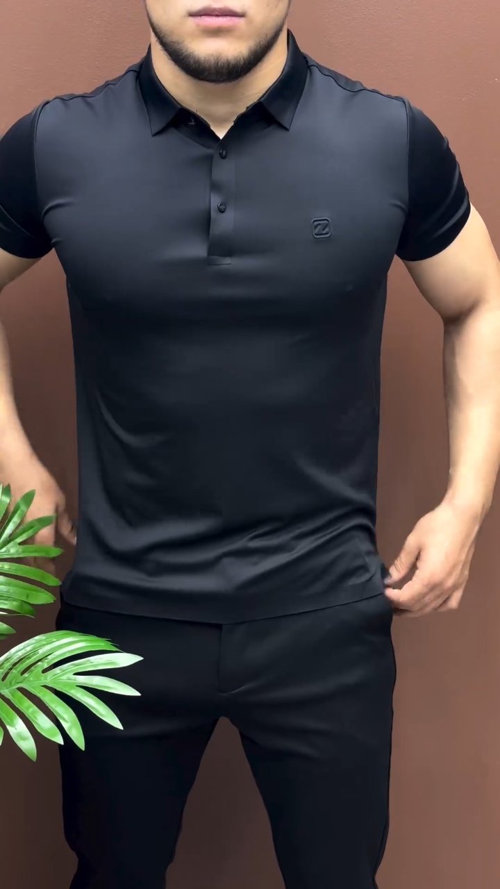 Summer Men's Short-sleeved Non-marking Polo Shirt