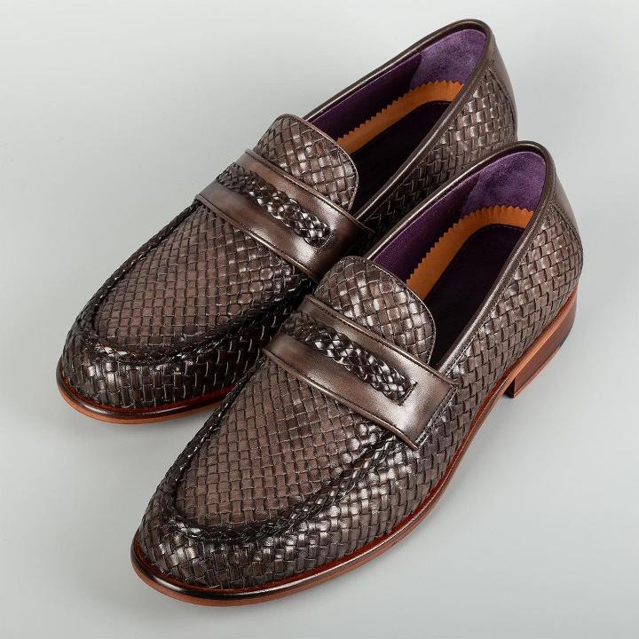 Doucal's Braided Leather Loafers