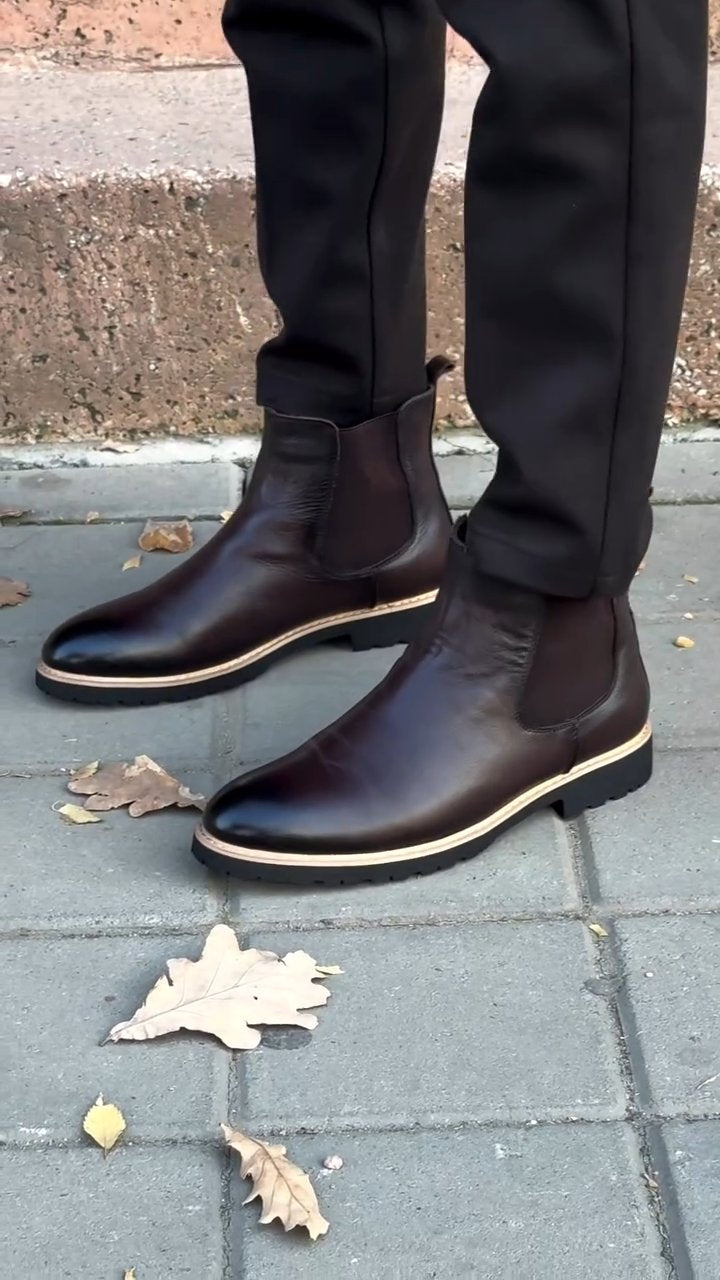 Gradient Warm Chelsea Boots