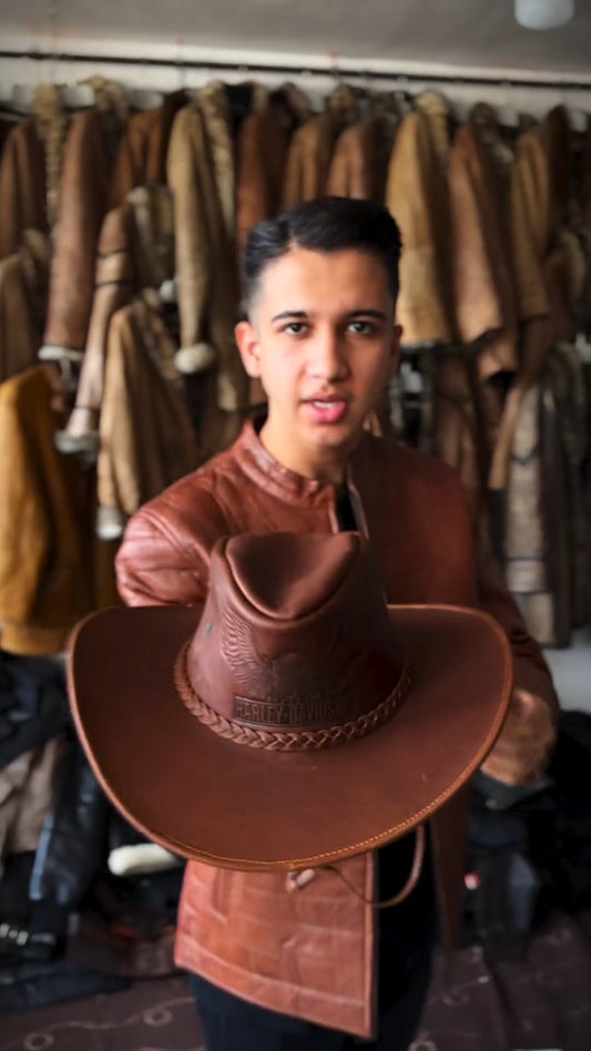 Genuine Leather Handmade Homemade Cowboy Hat