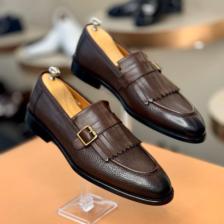 Italian Natural Leather Men's Shoes