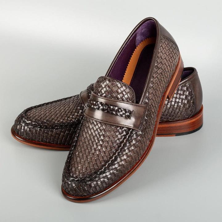 Doucal's Braided Leather Loafers