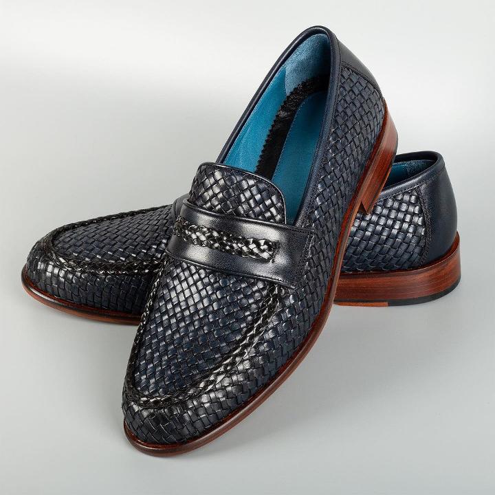 Doucal's Braided Leather Loafers