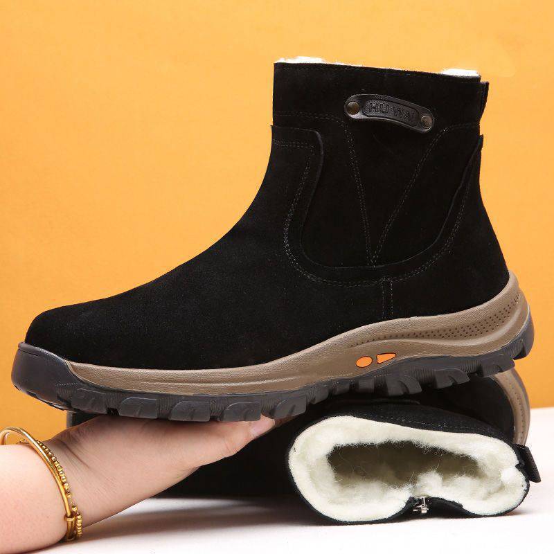 Waterproof non-slip winter Martin boots men's cotton shoes