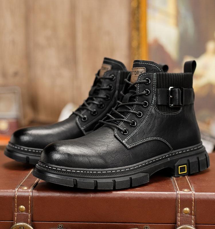 Stylish Leather Comfort Boots