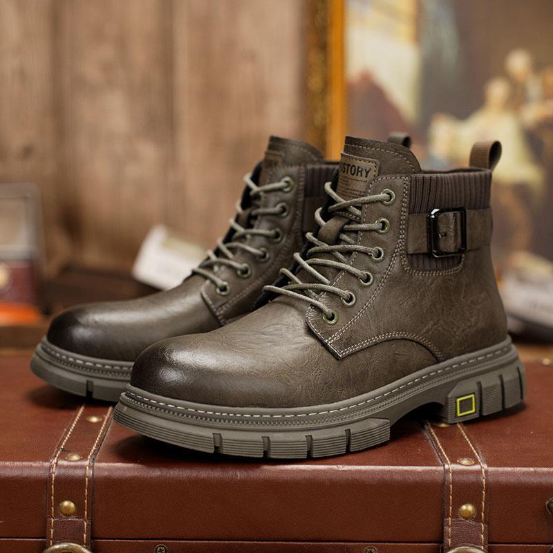 Stylish Leather Comfort Boots