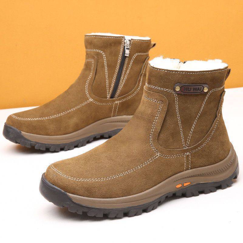 Waterproof non-slip winter Martin boots men's cotton shoes