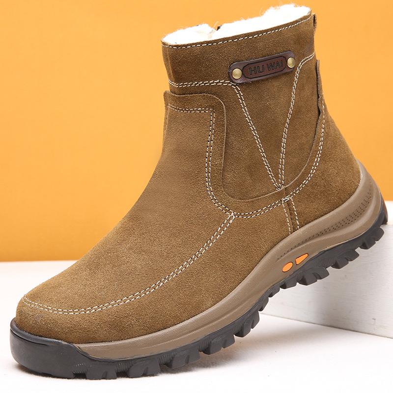 Waterproof non-slip winter Martin boots men's cotton shoes